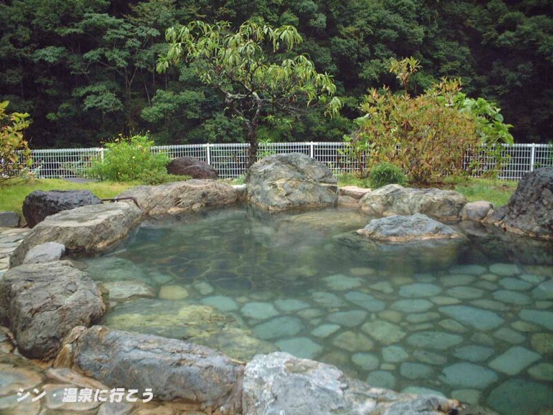 十津川温泉　山水　露天風呂