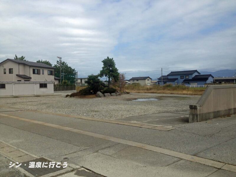 大坪温泉　生地第一温泉跡更地