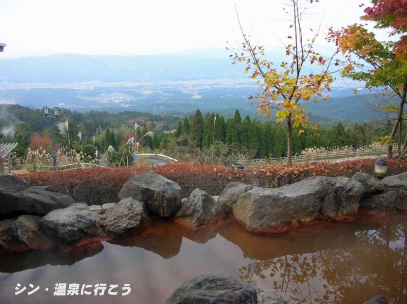 白鳥温泉　上湯　露天風呂からの景色