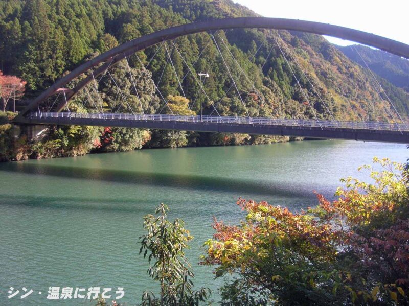 もみじ川温泉　露天風呂からの景観