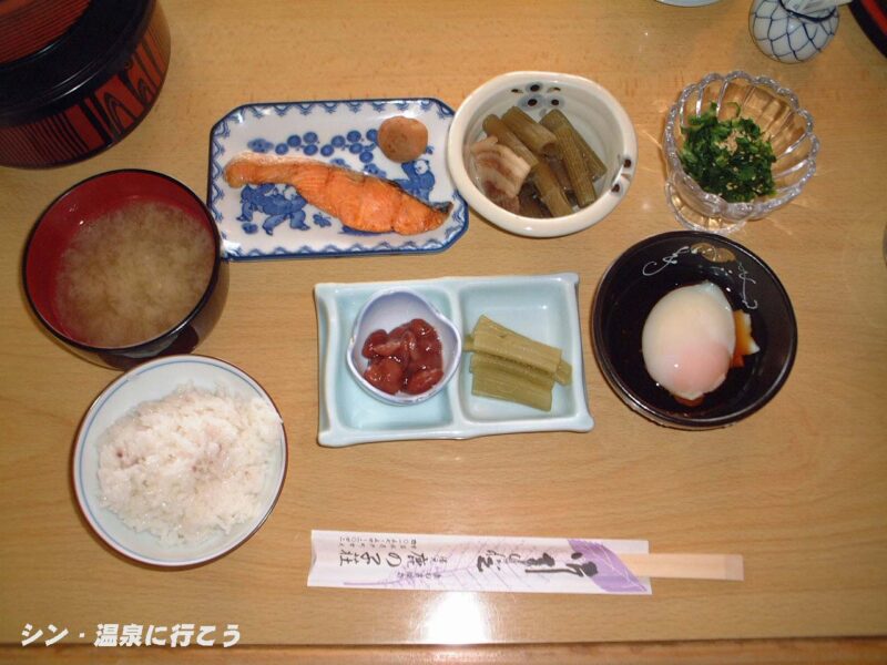 鹿の子温泉　鹿の子荘　朝食