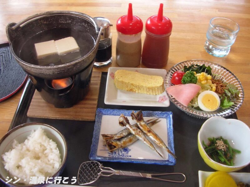 鶴の湯温泉　朝食