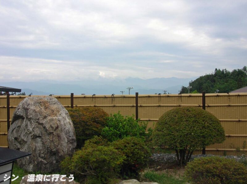 信州まつかわ温泉　清流苑　露天風呂からの景観