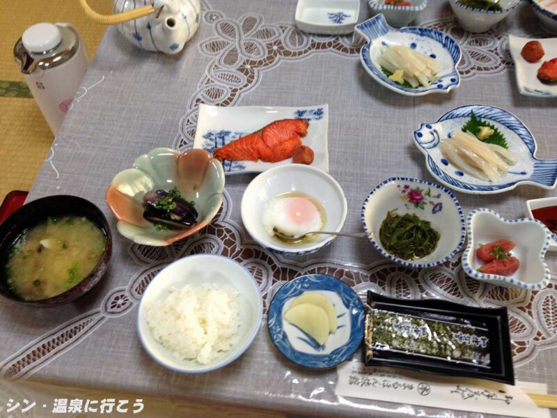 下風呂温泉　まるほん旅館　朝食