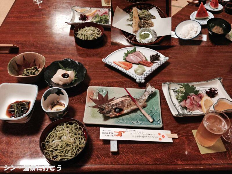 高畑温泉　湯之本館　夕食