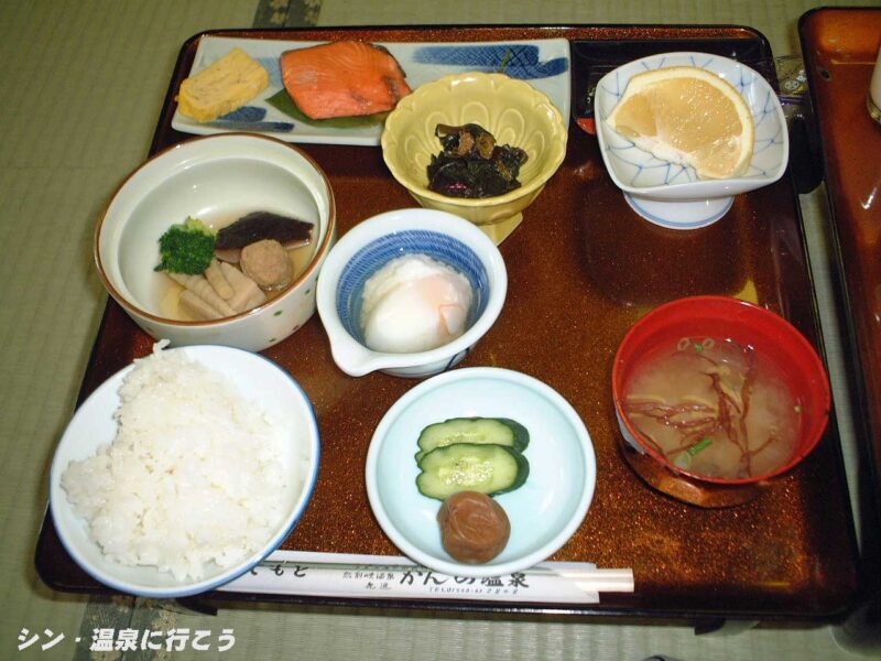 然別峡菅野温泉 客室からの朝食