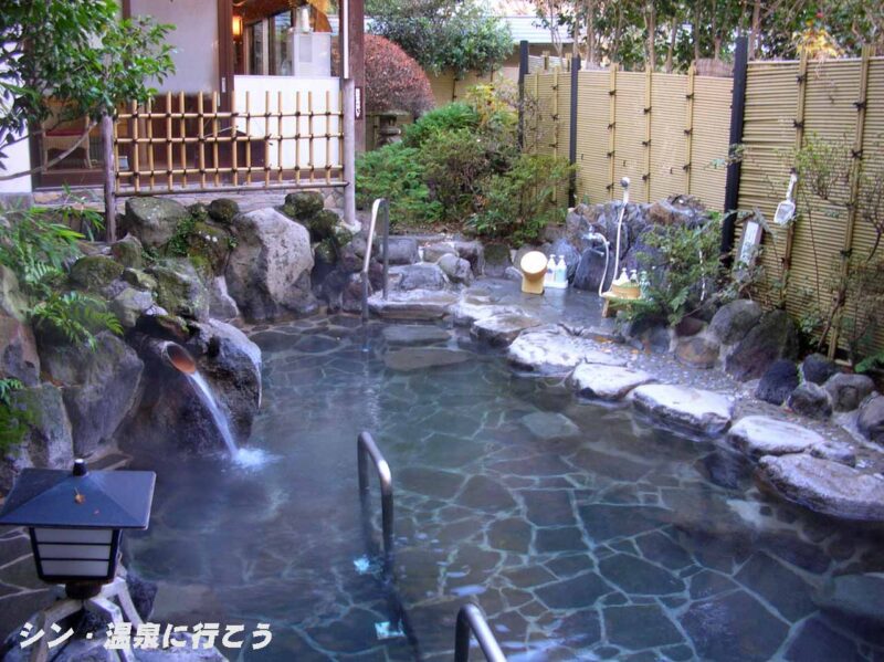 湯本温泉　天成園 飛烟閣　露天風呂