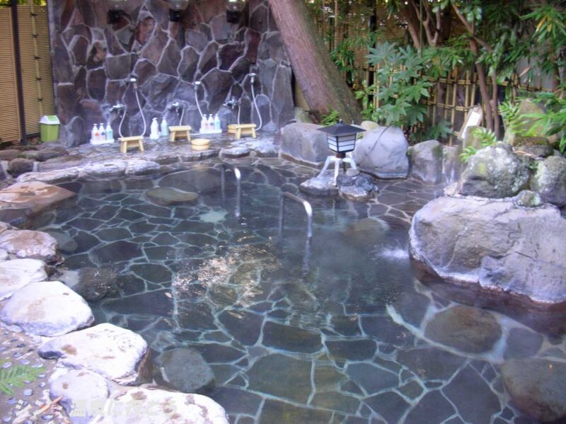 湯本温泉　天成園 飛烟閣　露天風呂