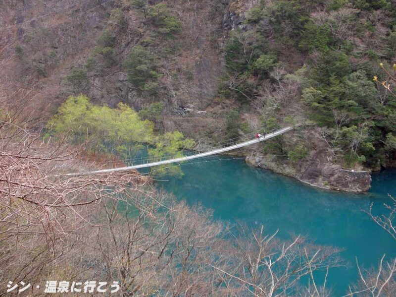 寸又峡温泉　夢のつり橋