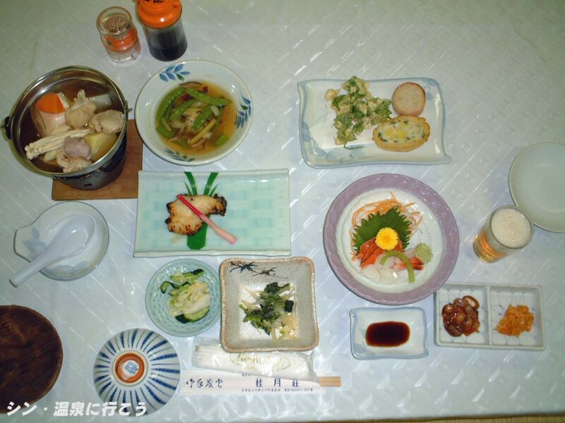 層雲峡温泉　桂月荘　夕食