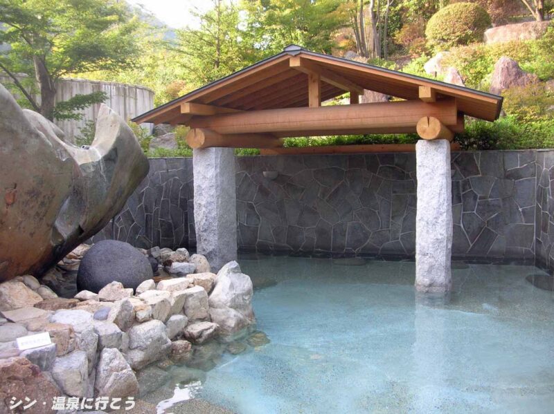 飛騨川温泉　しみずの湯　露天風呂