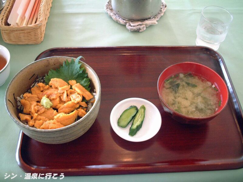 てしお温泉　夕映　ウニ丼