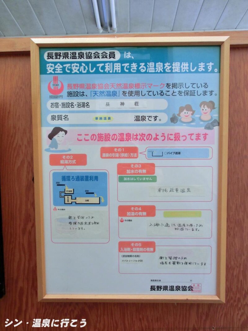 昼神温泉　飯伊森林組合 昼神荘　温泉利用