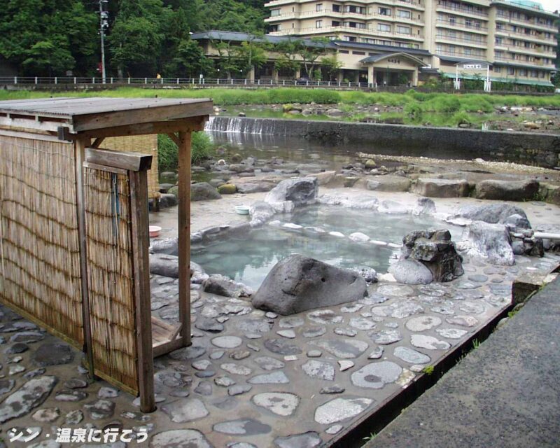 三朝温泉 河原風呂(2000年)