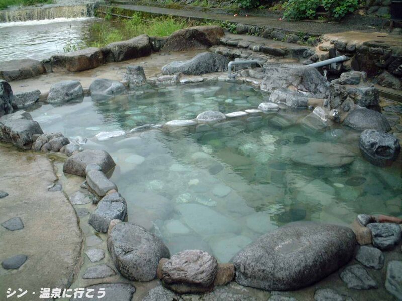 三朝温泉 河原風呂(2002年)