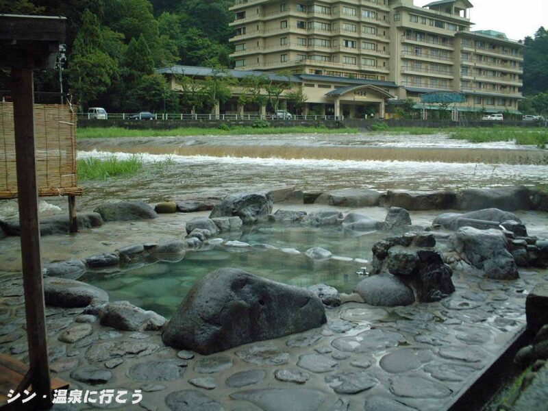 三朝温泉 河原風呂(2002年)