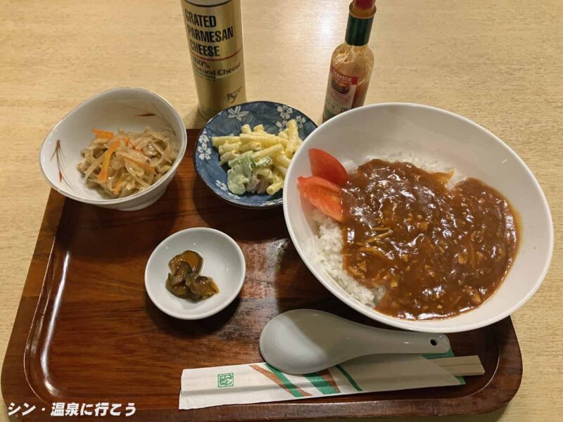 付知峡倉屋温泉　おんぽいの湯　とりトマ丼