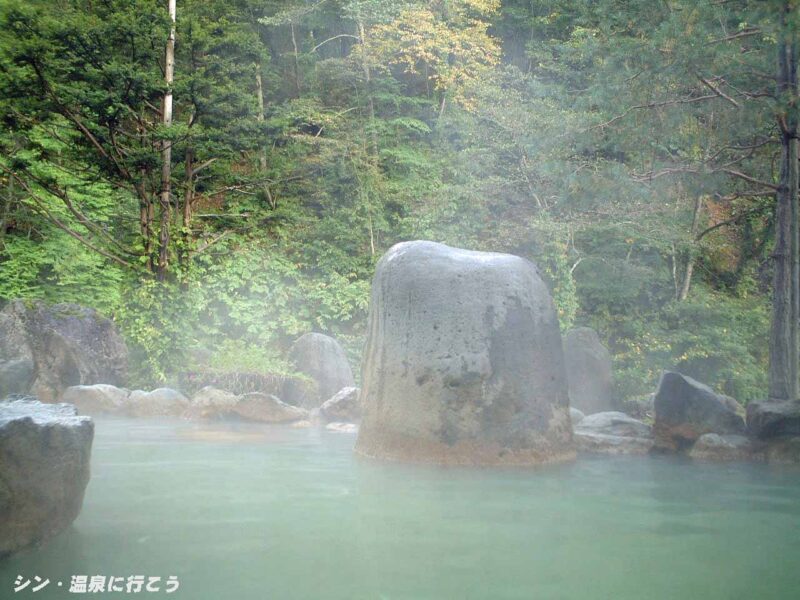 天人峡温泉　天人閣　露天風呂