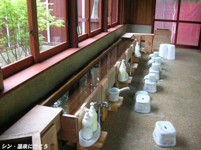 西山温泉 湯島の湯 洗い場