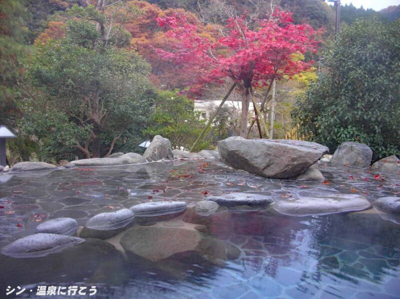 湯村温泉　国民宿舎清嵐荘　露天風呂