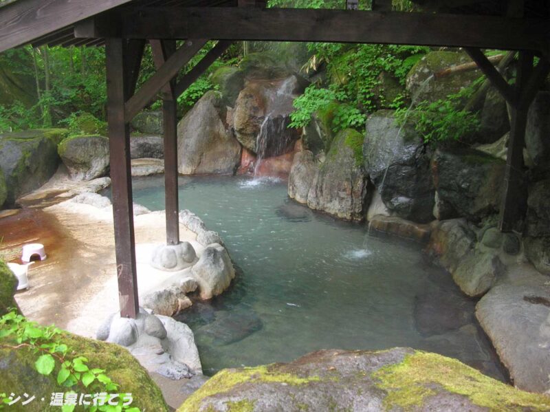 平湯温泉　神の湯　露天風呂
