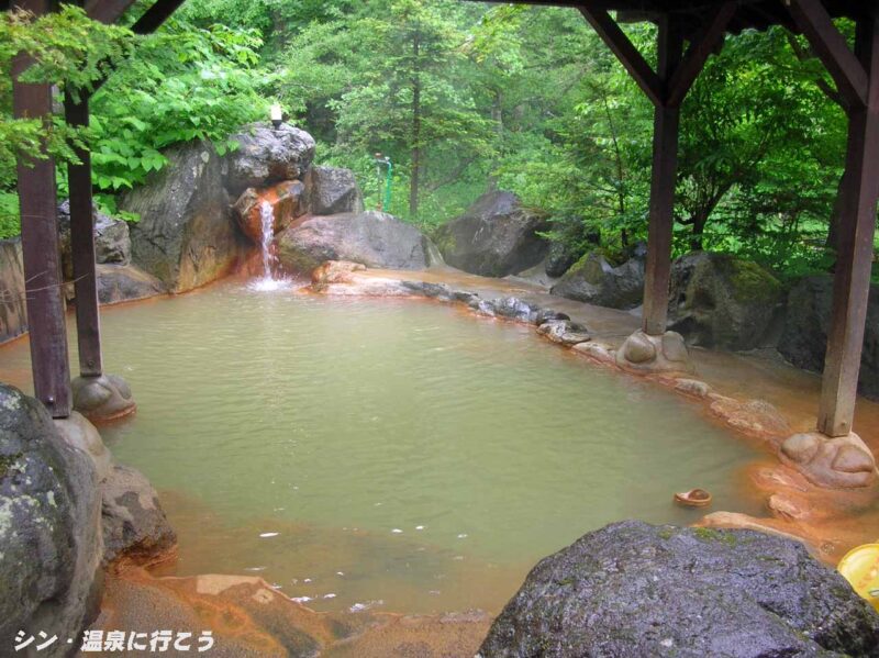 平湯温泉　平湯の湯　露天風呂