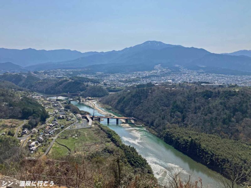 苗木城址からの景観